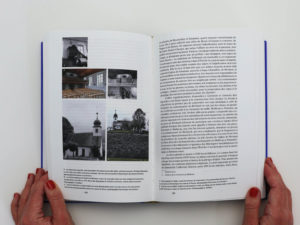 Double page du livre Bévilard dans l'Histoire à propos de l'église de Bévilard