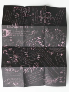 Poster illustré par Ludivine Cornaglia pour l'album Amstram de Phanee de Pool. Un mélande d'extraits des chanson de l'artistes avec des dessins.