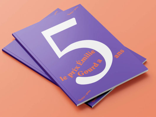 Fondation Emilie Gourd, 5 ans du prix, brochure graphisme et mise en page par Ludivine Cornaglia