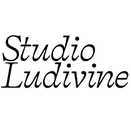 Logo typographique de l'identité visuelle de Studio Ludivine, atelier de communication visuelle fondé et dirigé par Ludivine Cornaglia à Genève